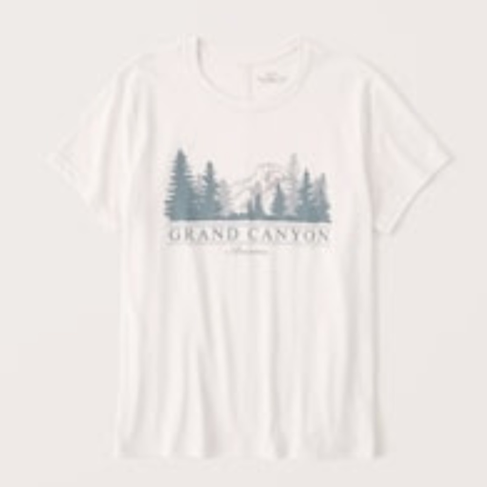 Abercrombie Women's Relaxed Grand Canyon National Parks Tee - Small